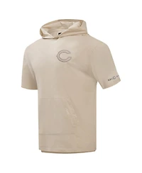 Pro Standard Men's Tan Chicago Bears Neutrals Capsule Short Sleeve Pullover Hoodie