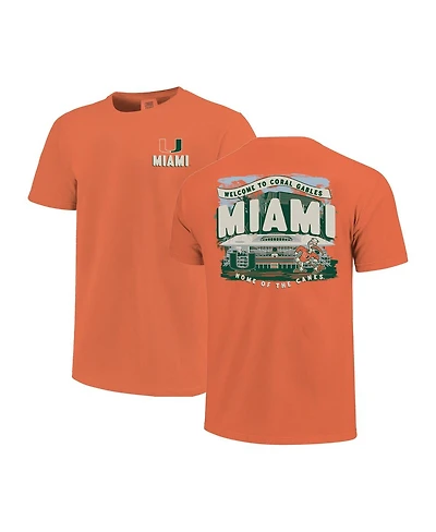 Image One Men's Orange Miami Hurricanes Hyper Local T-Shirt