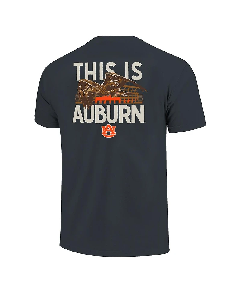 Image One Men's and Women's Navy Auburn Tigers Hyper Local This Is War Eagle T-Shirt