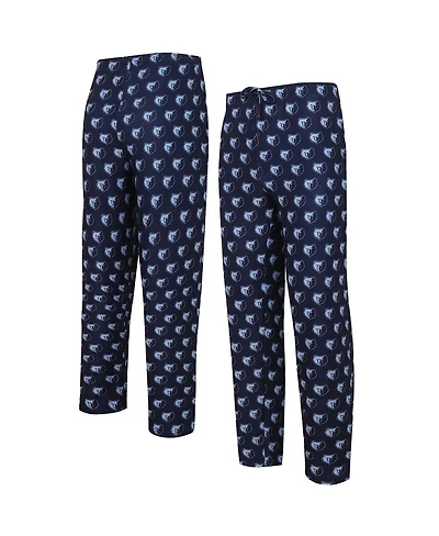 Concepts Sport Men's Navy Memphis Grizzlies Gauge Allover Print Pants