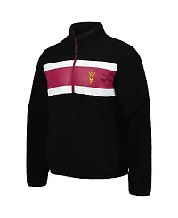 G-iii Sports by Carl Banks Men's Black Arizona State Sun Devils Pinch Runner Half-Zip Hoodie