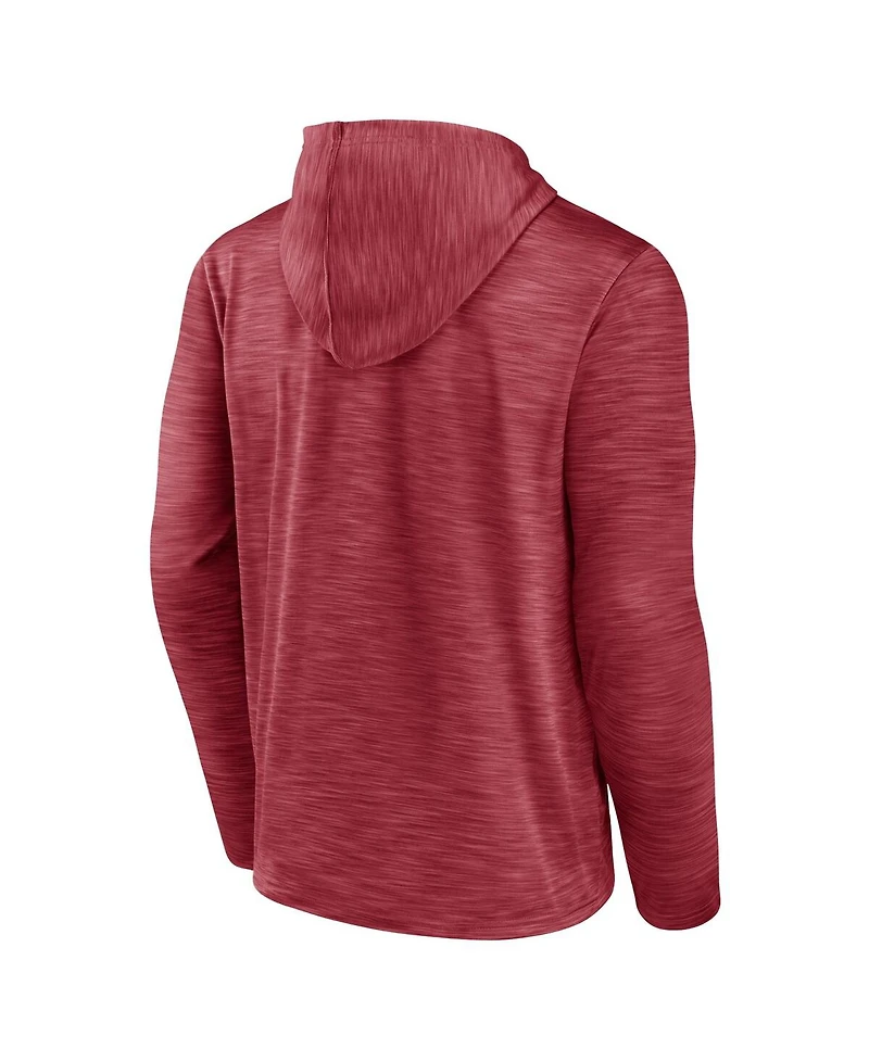 Fanatics Men's Heather Cardinal Arizona Cardinals Hook and Ladder Pullover Hoodie