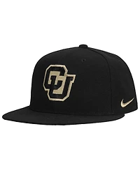 Nike Men's Black Colorado Buffaloes Prime Pro Flat Brim Fitted Hat