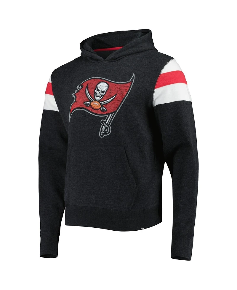 '47 Brand Men's Heathered Black Tampa Bay Buccaneers Premier Nico Pullover Hoodie