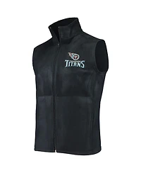 Dunbrooke Men's Navy Tennessee Titans Houston Fleece Full-Zip Vest