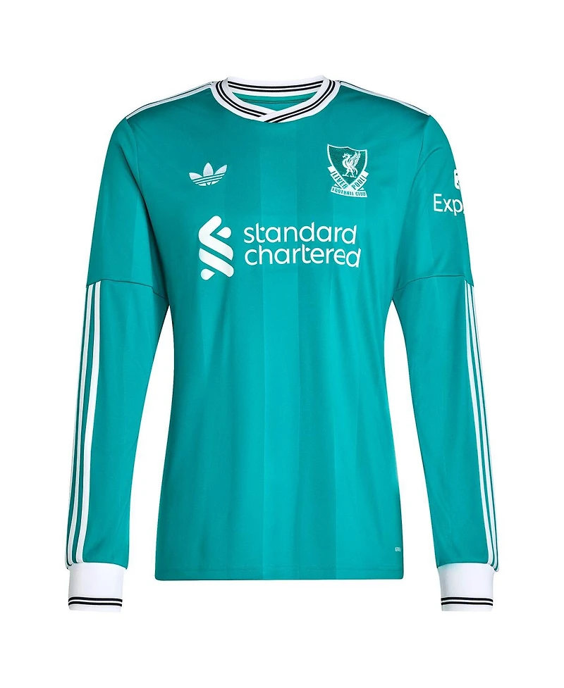 Adidas Men's Virgil van Dijk Green Liverpool 2025/26 Third Replica Long Sleeve Player Jersey