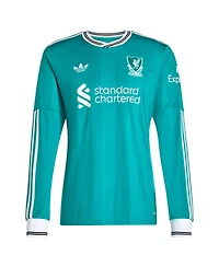 Adidas Men's Virgil van Dijk Green Liverpool 2025/26 Third Replica Long Sleeve Player Jersey