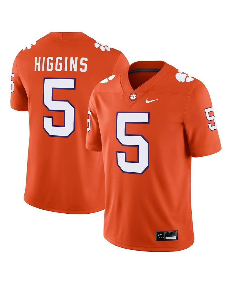 Nike Men's T-shirt Higgins Orange Clemson Tigers Player Game Jersey