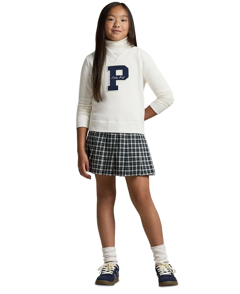 Polo Ralph Lauren Girls 7-16 Letterman Sweatshirt Dress