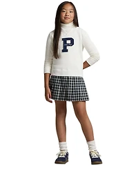 Polo Ralph Lauren Girls 7-16 Letterman Sweatshirt Dress