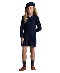 Polo Ralph Lauren Girls 2T-6X Mini-Cable Long Sleeves Sweater Dress