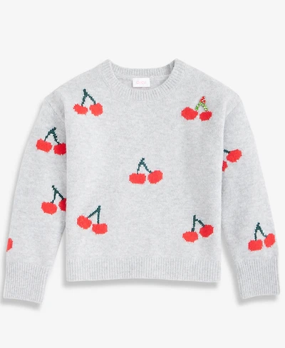 CeCe Girls 7-16 Crewneck Cherries Pullover Sweater