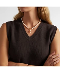 Ichiko Strawberry Pearl Necklace 20" For Women