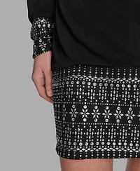 Bcbg Women's Hotfix Drop-Waist Sheath Dress