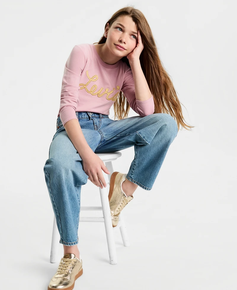 Levi's Big Girls High Rise Baggy Barrel Jeans