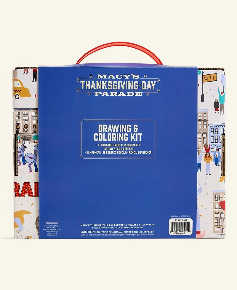 Macy's Thanksgiving Day Parade Drawing and Coloring Kit, Macy's Exclusive