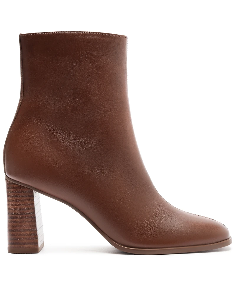 Arezzo Women's Regina Wood Block Heel Booties