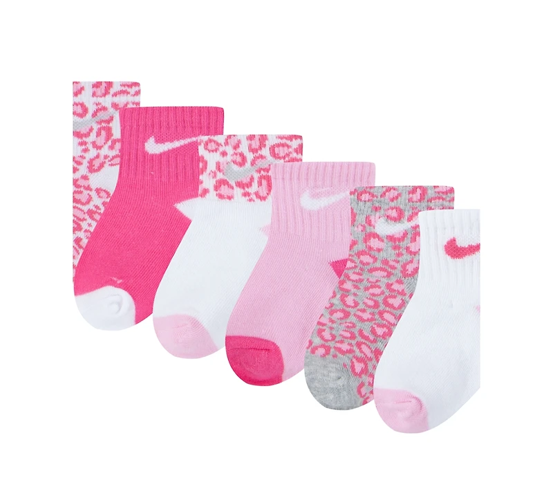 Nike Baby Girls 6-Pack Ankle Socks