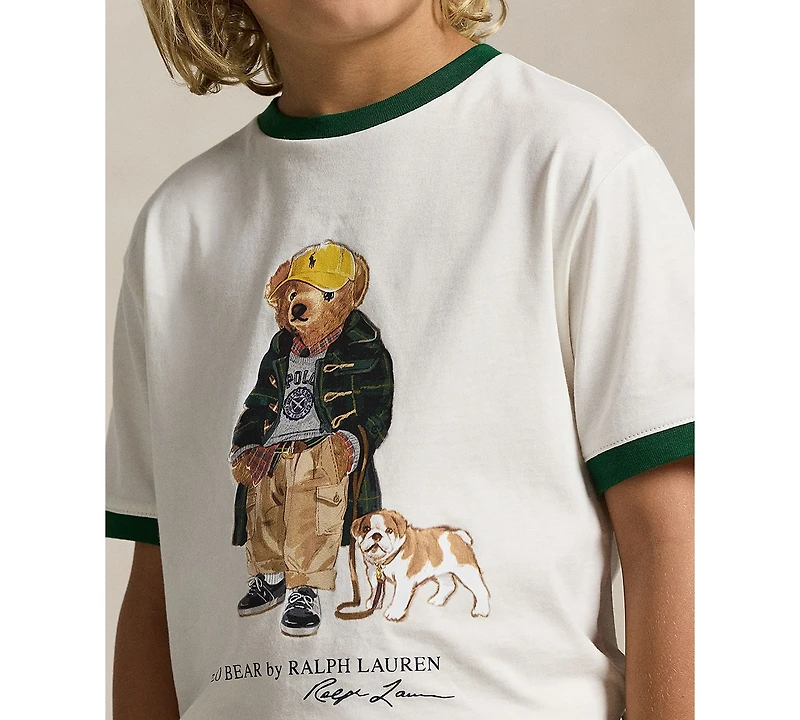 Polo Ralph Lauren Big Boys Bear Cotton Ringer T-Shirt