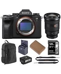 Sony Sony Alpha 1 Full Frame Mirrorless Digital Camera Bundle with Fe 16-35mm f/2.8 Gm Lens, Backpack, 128GB Sd Card, Extra Battery, 82mm Filter Kit