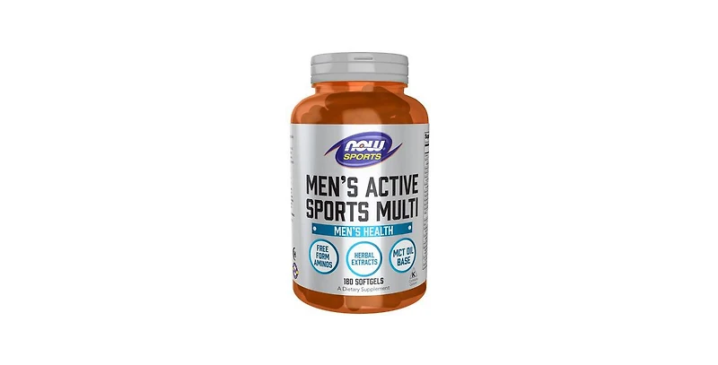 Now Foods Men's Active Sports Multi, 180 Softgels