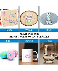 Htutwoo 24 Colors Double Line Outline Pens, Shimmer Markers Set for Drawing, Greeting Card, Diy Art Crafts, Scrap Booking