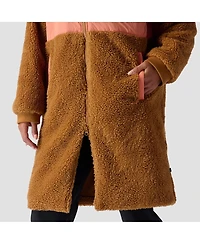 Backcountry Women's Mixed Fabric Fleece Long Coat Fleece Jackets