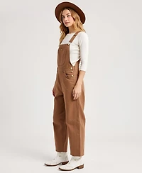 Modenaire Women's Wide Leg Adjustable Overalls