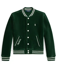 Polo Ralph Lauren Girls 7-16 Striped Ribbed Bomber Jacket