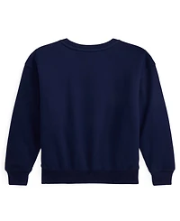 Polo Ralph Lauren Girls 2T-6X Crewneck Boxy Sweatshirt