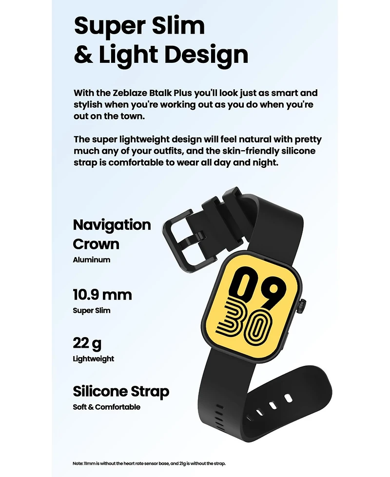 Ruxinf smart Bluetooth Call 2.03-inch High Definition Edge-to-Edge Square Screen Waterproof