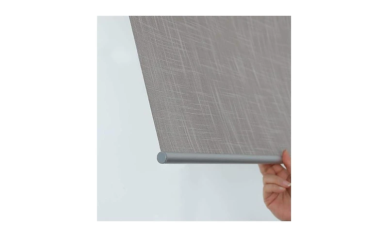 Shadisfy Roller Window Blinds & Shades, Cordless for Windows, 100% Blackout Home, 35" W X 64" H, Linen