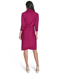 Jessica Howard Women's Belted Sweater Dress
