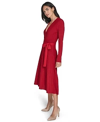 Jessica Howard Women's Fit and Flare Midi Sweater Dress
