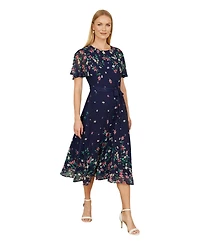 Yumi Women's Daisy Mirror Placement Skater Dress