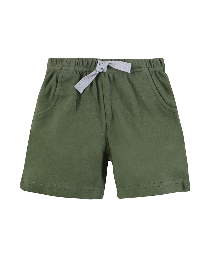 Hudson Baby Toddler Boys Four-Pair Active Shorts Bundle