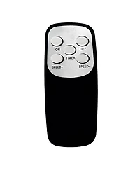 Vie Air 16 Inch 3 Speed Oscillating Stand Fan with Remote Control White
