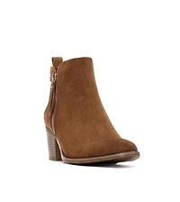 Xti Women's Block Heel Suede Ankle Booties Refresh Collection By Xti
