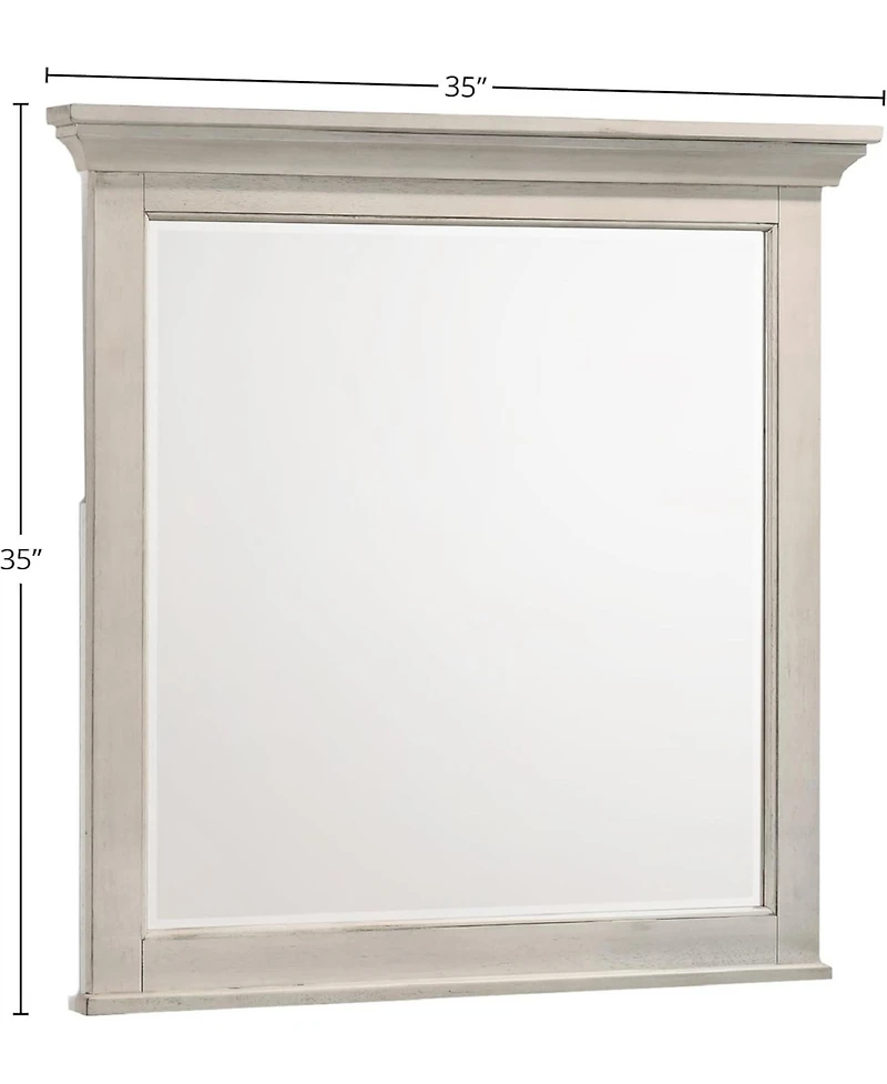 Intercon Mirror in Rustic White
