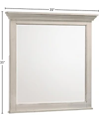 Intercon Mirror in Rustic White