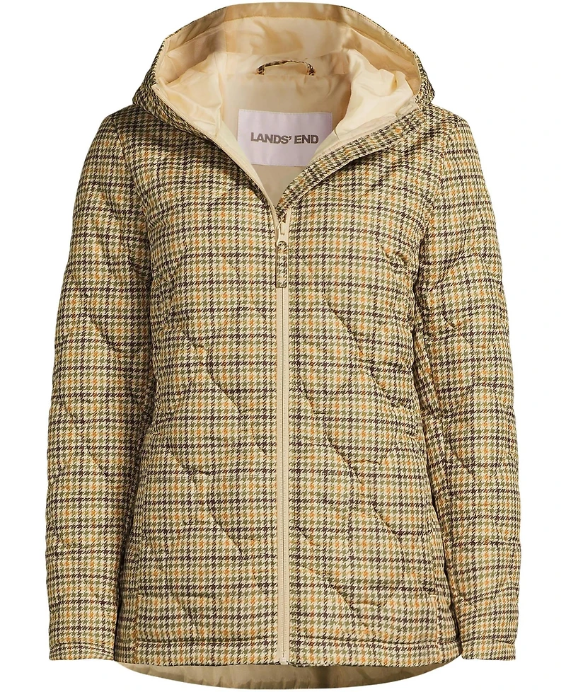 Lands' End Plus Print FeatherFree Quilted Insulated Jacket