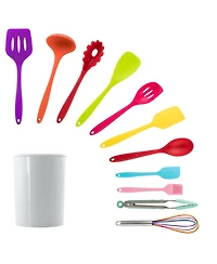 MegaChef Mulit-Color Silicone Cooking Utensils, Set of 12