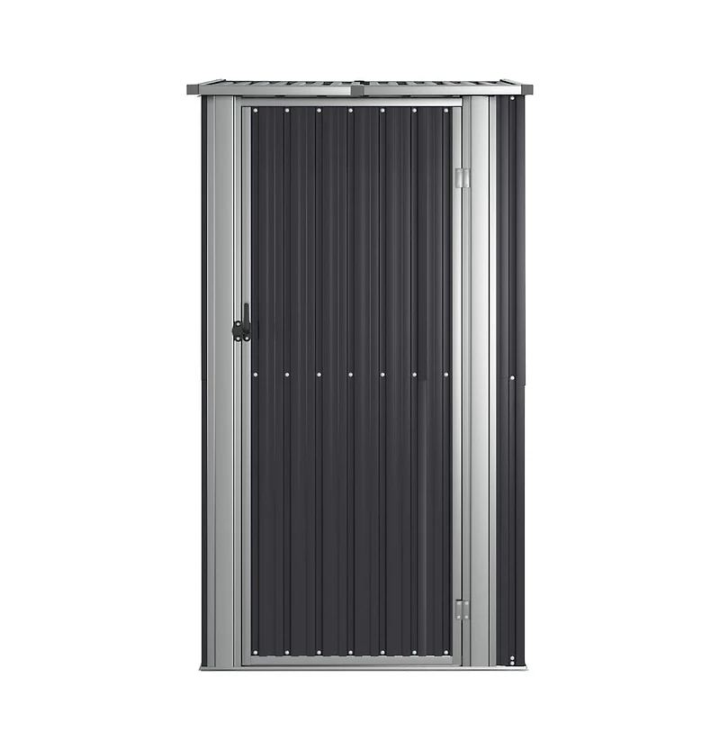 vidaXL Garden Shed Anthracite Galvanized steel 46.7x38.2x82.5 in