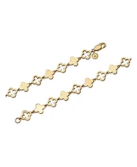 Devata Clover Chain Bracelet in Gold Plated Sterling Silver