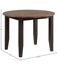 Intercon Beacon Dining Collection by Intercon - 42"" Round Drop Leaf Table