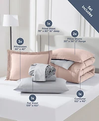 Nestl Luxury Soft Reversible 7-Pc. Comforter Set