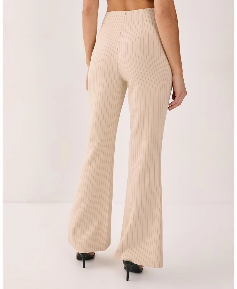 Nasty Gal Women's Lace Trim Tailored Flared Pants