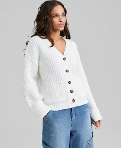 Now This Womens Chunky V Neck Cardigan Sweater Macys Exclusive