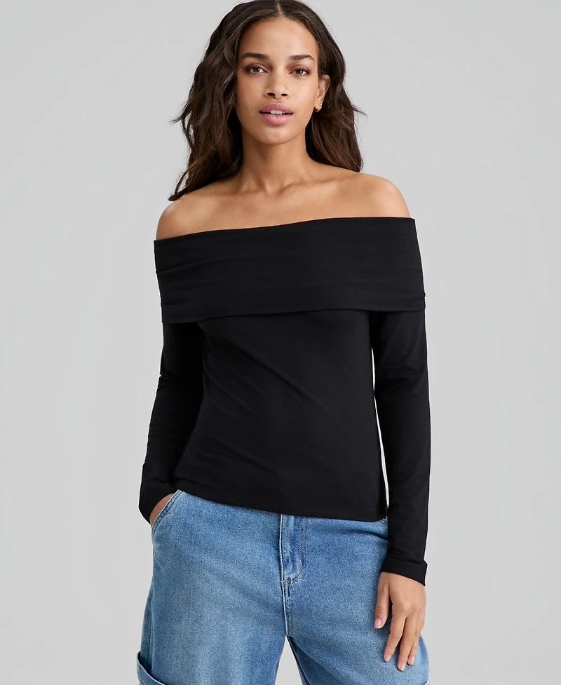And Now This Petite Off-The-Shoulder Top, Macy's Exclusive