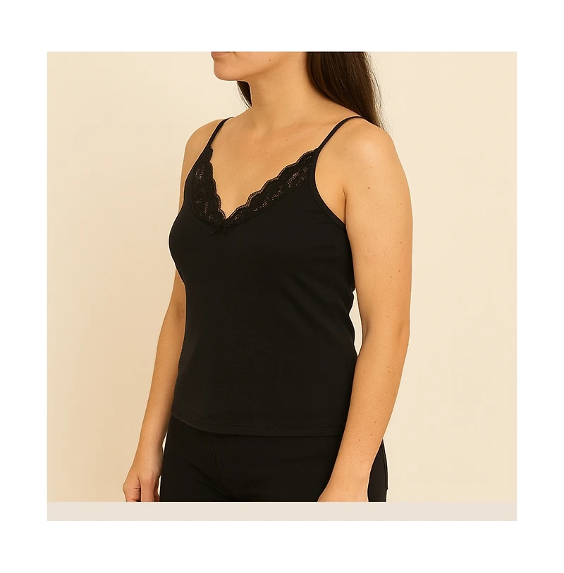 Luna Lace Cotton Cami